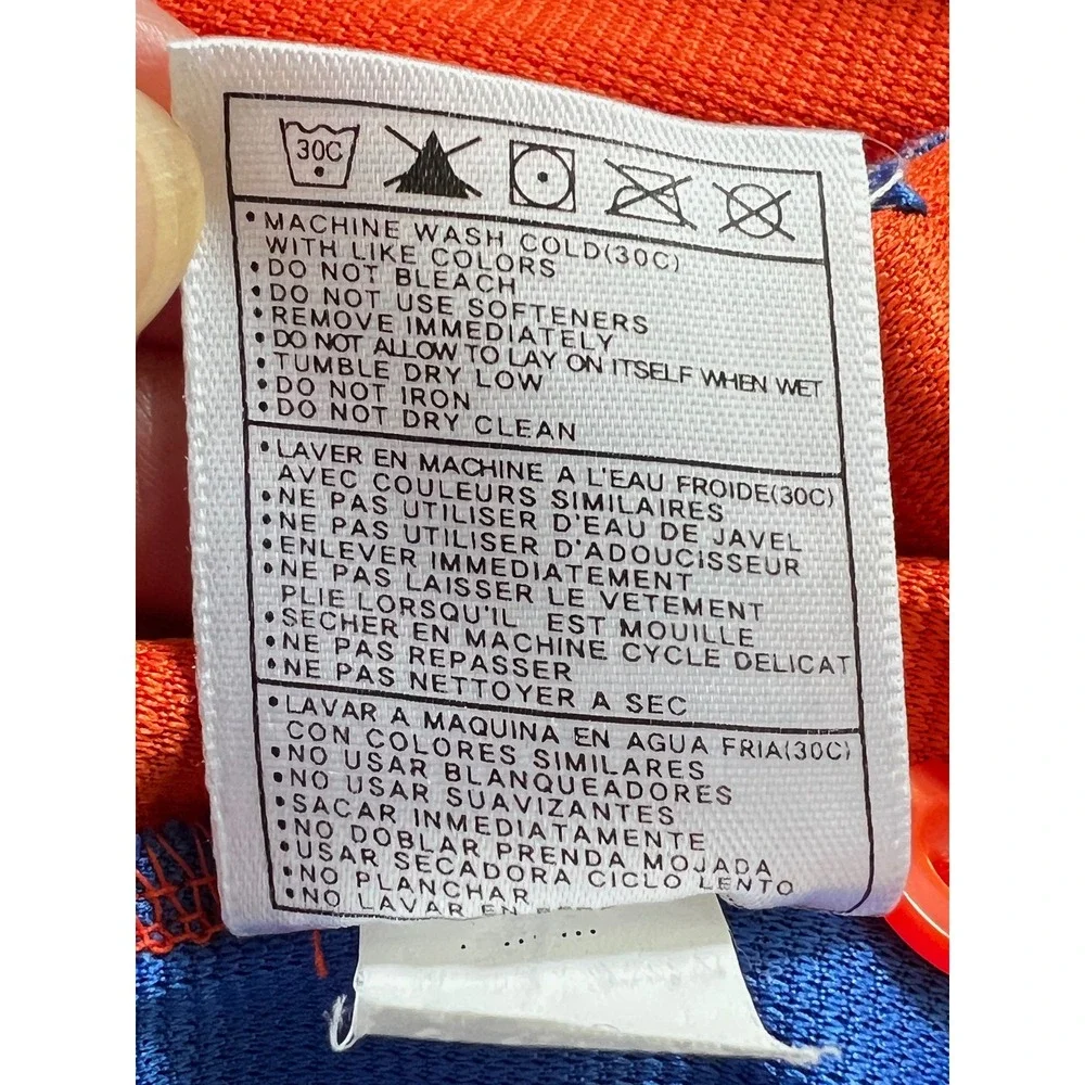 Nike Team Florida Gators Football Polo Shirt Men Medium Orange Blue Nike Fit Dry